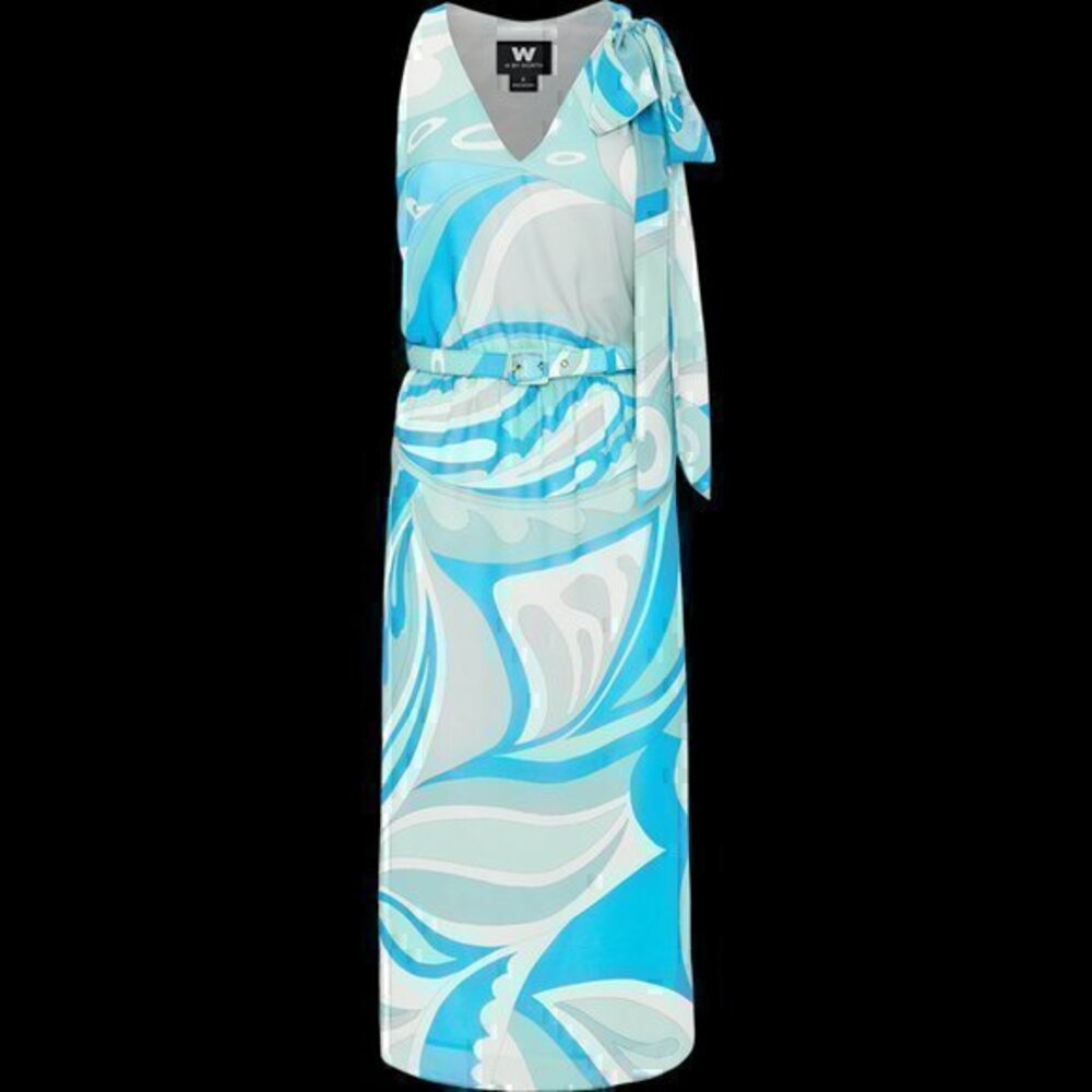 Summer perfection! W by WORTH Shoulder Tie blue/white Paisley…